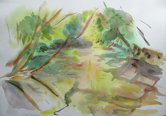 Aquarelle 2 - 55 cm x 35 cm.